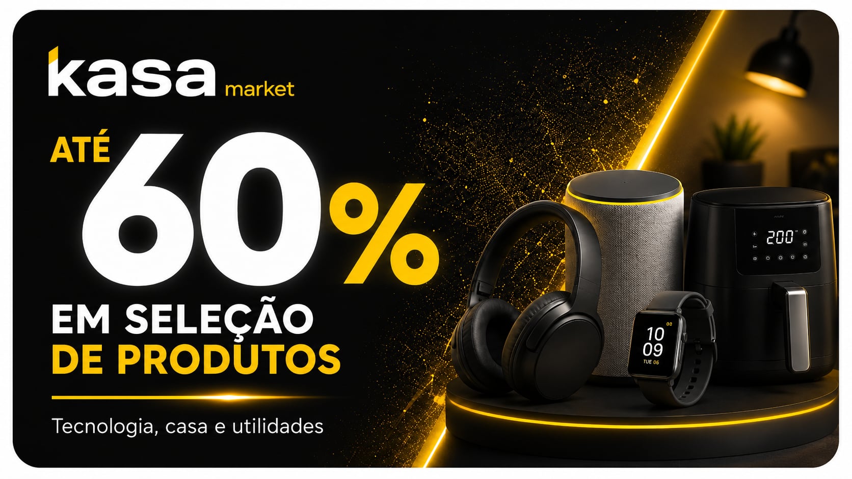 Até 60% em seleção de produtos